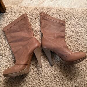 BCBGeneration Tan Heeled Boots